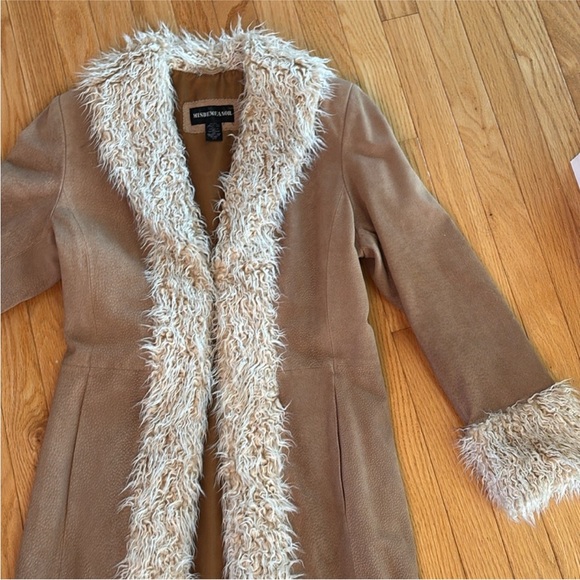 Free People Vintage Misdemeanor Penny Lane Long Leather Fur Coat - Picture 2 of 13